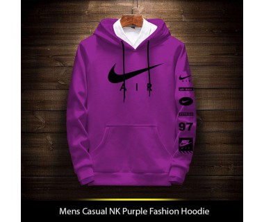 Mens Casual NK Purple Fashion Hoodie